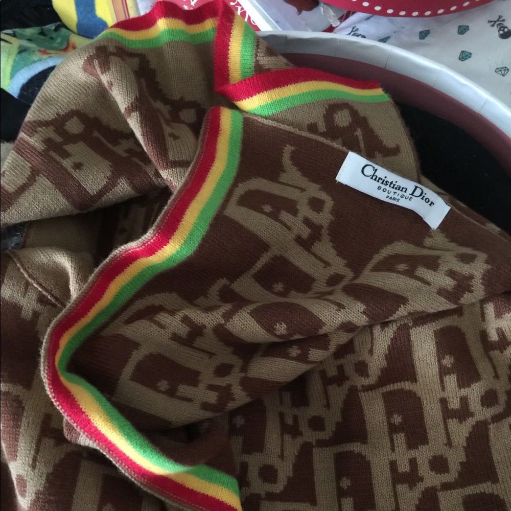 Christian Dior Wool Scarf Ultra Rare NWOT